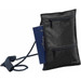 A black RFID passport sling bag with multiple zippered pockets, holding a passport and featuring a logo. A black RFID passport sling bag with multiple zippered pockets, holding a passport and featuring a logo.