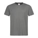 Men's heavyweight crew neck t-shirt in a muted olive green colour. Features a logo at the neckline.