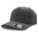 A grey cap with a curved brim and a logo on the side, designed for casual wear. A grey cap with a curved brim and a logo on the side, designed for casual wear.