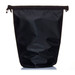 A black 5L dry bag with a textured surface and a secure top closure. It has a logo.