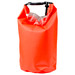 A 2.5L dry bag in vibrant orange, featuring a secure closure and a textured surface, with a logo present.