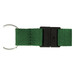 A green 19mm custom lanyard featuring a metal ring and a plastic buckle for attachment.