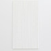 A collection of white straws arranged neatly on a light background, with a simple logo in the corner.