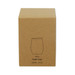 A brown cardboard box containing a 230mL Calm Cup, featuring a simple design and a logo. A brown cardboard box containing a 230mL Calm Cup, featuring a simple design and a logo.