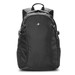 A black Swiss Peak Outdoor Backpack featuring multiple compartments, mesh side pockets, and a logo on the front. A black Swiss Peak Outdoor Backpack featuring multiple compartments, mesh side pockets, and a logo on the front.