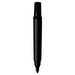 A black permanent marker with a ridged cap, featuring a fine tip for precise writing. It has a logo on the body. A black permanent marker with a ridged cap, featuring a fine tip for precise writing. It has a logo on the body.