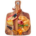 Acacia cheeseboard with knife set, featuring a wooden board, cheese, cured meats, croissant, and cherry tomatoes. Acacia cheeseboard with knife set, featuring a wooden board, cheese, cured meats, croissant, and cherry tomatoes.