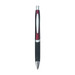 A sleek eclipse pen with a red and silver finish, featuring a black rubber grip and a silver clip. A sleek eclipse pen with a red and silver finish, featuring a black rubber grip and a silver clip.