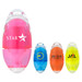 Four highlighters in various colours: pink, orange, yellow, and blue. Each has a logo and a rounded design. Four highlighters in various colours: pink, orange, yellow, and blue. Each has a logo and a rounded design.