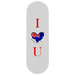 A white smartphone strap featuring a heart design with the Australian flag and red text saying "I ♥ U." A white smartphone strap featuring a heart design with the Australian flag and red text saying "I ♥ U."