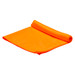 An orange cooling towel is rolled up, featuring a textured surface. It includes a logo. An orange cooling towel is rolled up, featuring a textured surface. It includes a logo.