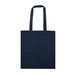 A navy blue tote bag with two long handles and no visible logos or designs. A navy blue tote bag with two long handles and no visible logos or designs.
