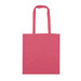 A pink tote bag with two handles and a simple design. It has no visible logos or branding. A pink tote bag with two handles and a simple design. It has no visible logos or branding.