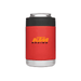 A red stubby cooler with a black top, featuring a logo in the centre. Suitable for holding drink cans. A red stubby cooler with a black top, featuring a logo in the centre. Suitable for holding drink cans.