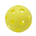 A bright yellow pickleball with holes, designed for leisure and outdoor sports activities. A bright yellow pickleball with holes, designed for leisure and outdoor sports activities.