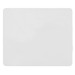 A deluxe mouse mat in white, measuring 230mm x 190mm, featuring a smooth surface and curved edges.