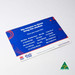 A colourful promotional card with various reasons to quit smoking, featuring bold text in blue and red, and a logo at the bottom. A colourful promotional card with various reasons to quit smoking, featuring bold text in blue and red, and a logo at the bottom.