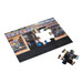 A5 Magnetic Jigsaw featuring a classroom scene with colourful educational posters and black flooring. One piece is detached.