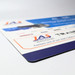 A counter mat in various colours with rounded edges and a logo, ideal for office and business use. A counter mat in various colours with rounded edges and a logo, ideal for office and business use.