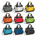 A range of Antarctica Cooler Bags in various colours: grey, white, yellow, orange, red, green, and blue. Each bag has a logo.
