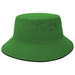 A green Sandwich Brim Bucket Hat featuring a simple design and a logo.