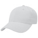 A light grey heavy brushed cotton cap with a curved brim and ventilation holes, featuring a logo on the front.