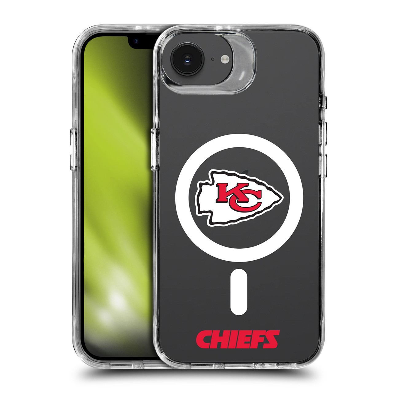 NFL Kansas City Chiefs Logo SHOCKPROOF BUMPER CASE COMPATIBLE WITH Apple  iPhone 16e / Apple iPhone 17e & MAGSAFE - Head Case Designs