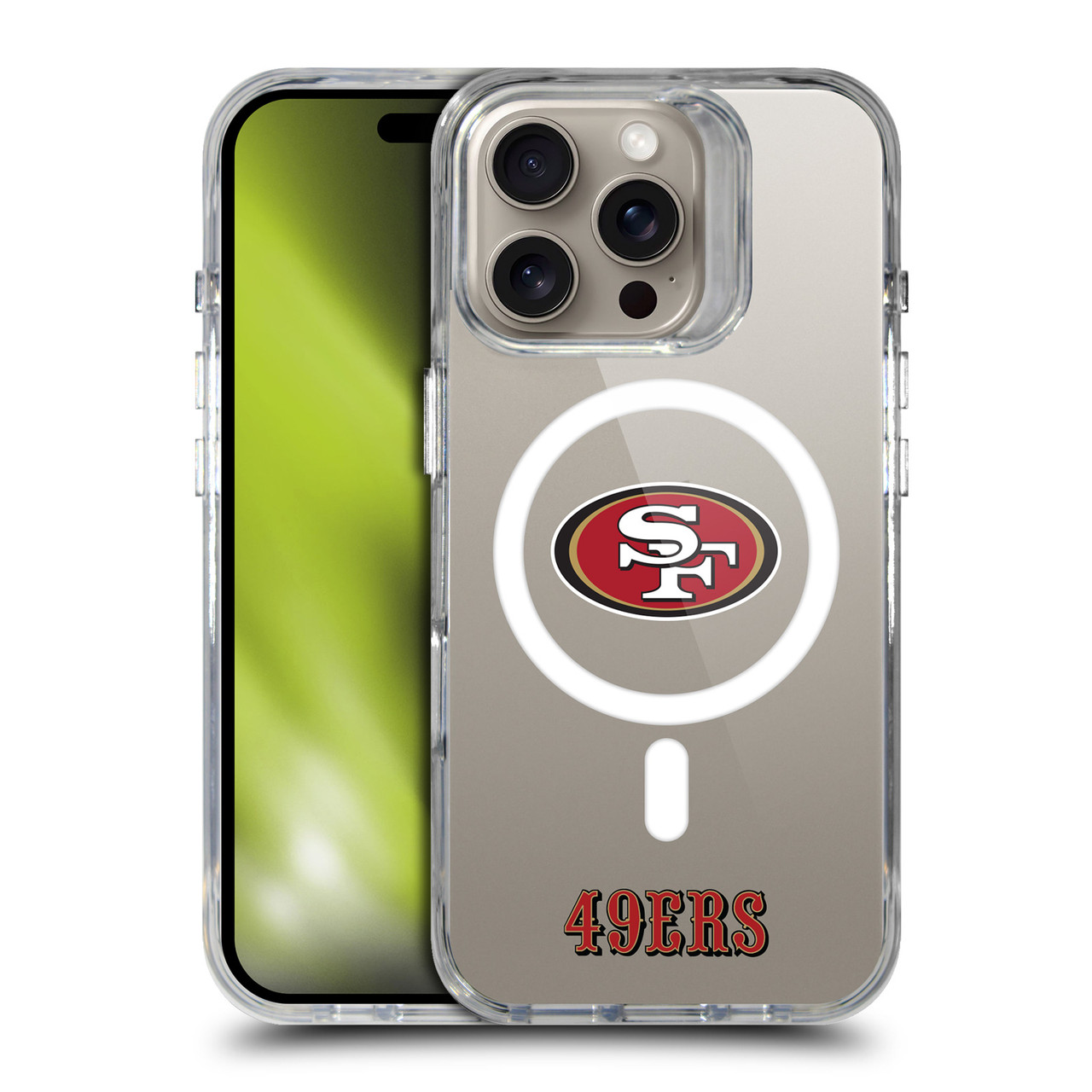 NFL San Francisco 49ers Logo SHOCKPROOF BUMPER CASE COMPATIBLE WITH Apple  iPhone 16 Pro & MAGSAFE - Head Case Designs