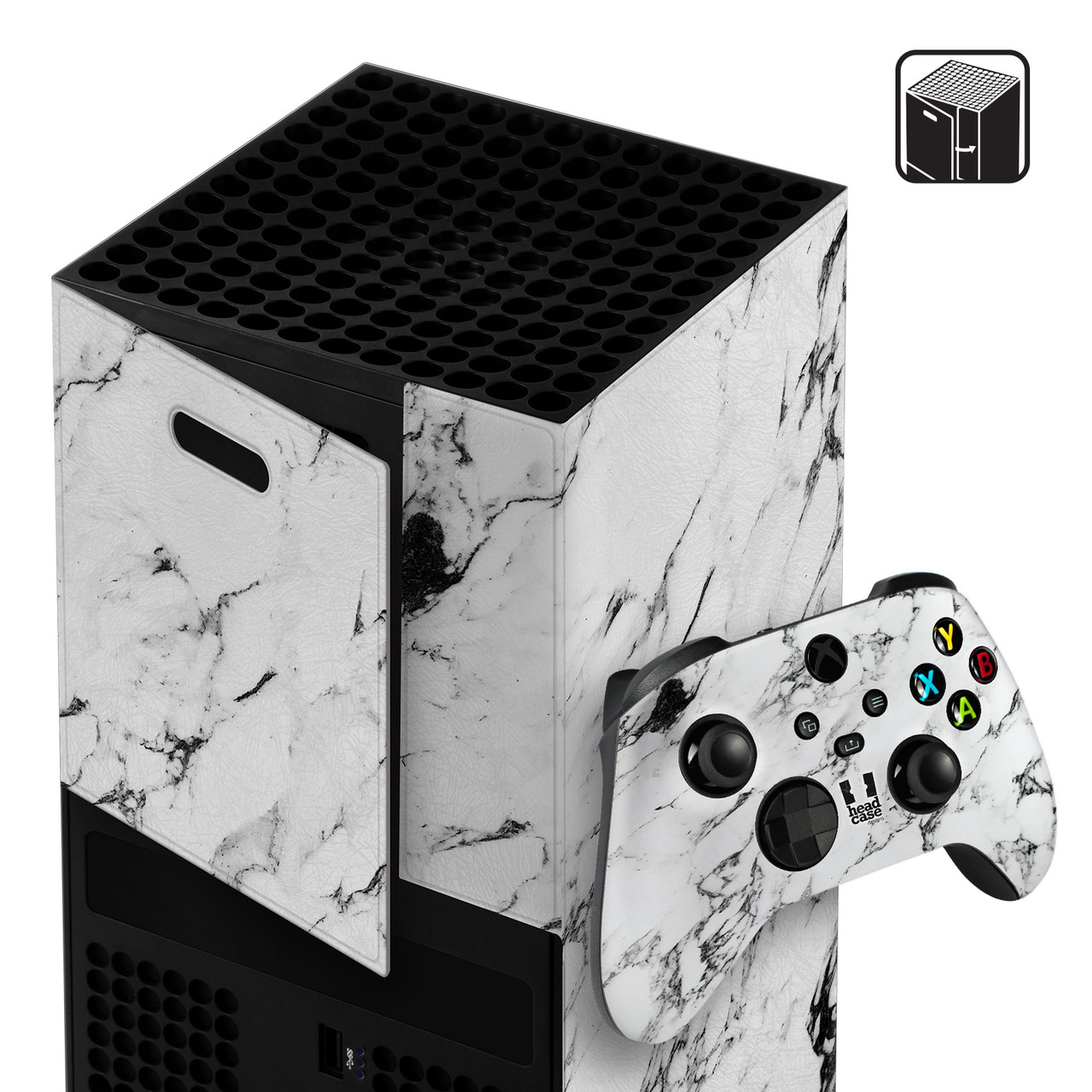 Cobra Kai Iconic Classic Logo Game Console Wrap and Game Controller Skin Bundle for Microsoft Series X Console & Controller