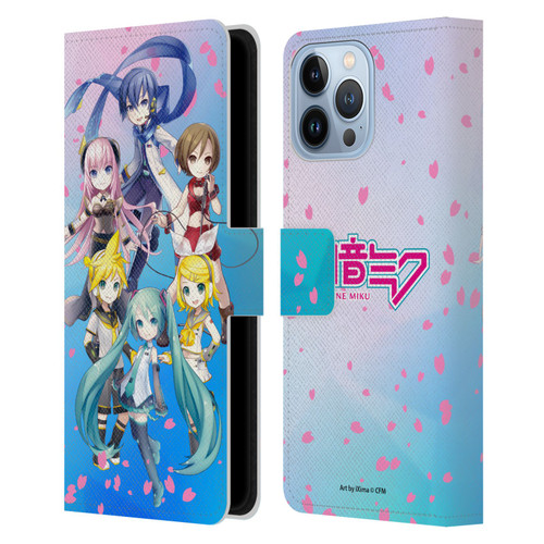 Hatsune Miku Virtual Singers Sakura Leather Book Wallet Case Cover For Apple iPhone 13 Pro Max