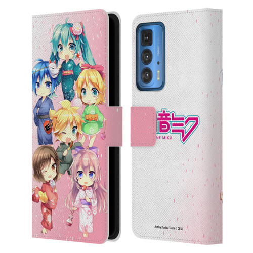 Hatsune Miku Virtual Singers Characters Leather Book Wallet Case Cover For Motorola Edge 20 Pro