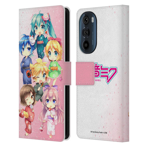 Hatsune Miku Virtual Singers Characters Leather Book Wallet Case Cover For Motorola Edge 30