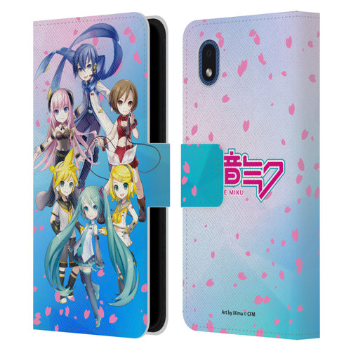 Hatsune Miku Virtual Singers Sakura Leather Book Wallet Case Cover For Samsung Galaxy A01 Core (2020)