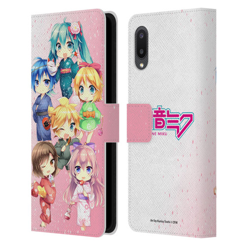 Hatsune Miku Virtual Singers Characters Leather Book Wallet Case Cover For Samsung Galaxy A02/M02 (2021)