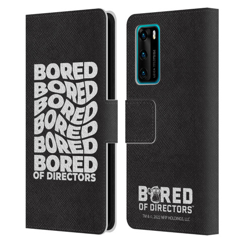 Bored of Directors Graphics Bored Leather Book Wallet Case Cover For Huawei P40 5G