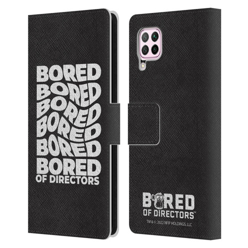 Bored of Directors Graphics Bored Leather Book Wallet Case Cover For Huawei Nova 6 SE / P40 Lite