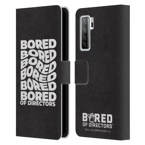 Bored of Directors Graphics Bored Leather Book Wallet Case Cover For Huawei Nova 7 SE/P40 Lite 5G