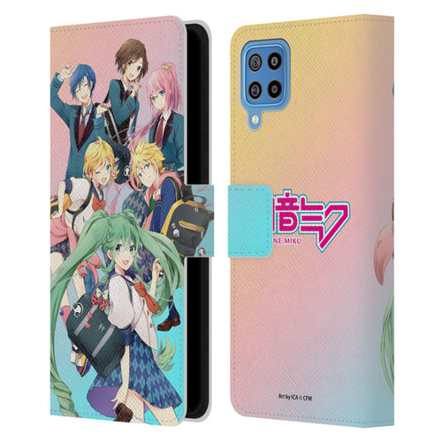 Hatsune Miku Virtual Singers High School Leather Book Wallet Case Cover For Samsung Galaxy F22 (2021)