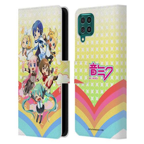 Hatsune Miku Virtual Singers Rainbow Leather Book Wallet Case Cover For Samsung Galaxy F62 (2021)