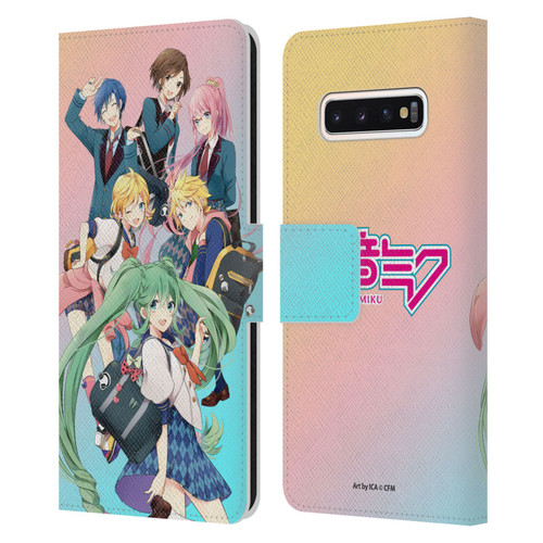 Hatsune Miku Virtual Singers High School Leather Book Wallet Case Cover For Samsung Galaxy S10