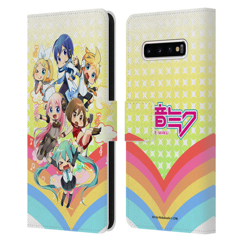 Hatsune Miku Virtual Singers Rainbow Leather Book Wallet Case Cover For Samsung Galaxy S10+ / S10 Plus