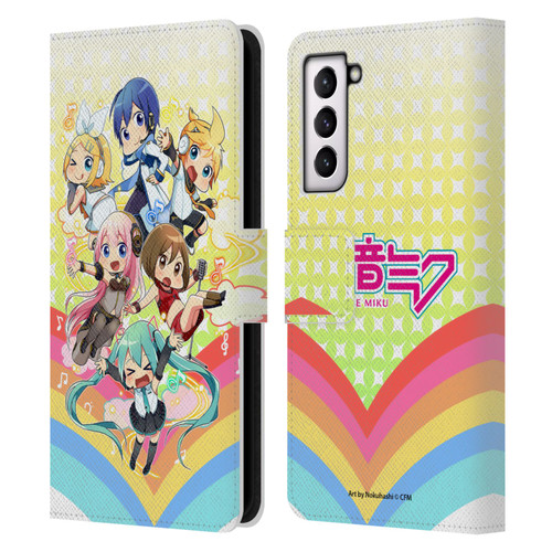 Hatsune Miku Virtual Singers Rainbow Leather Book Wallet Case Cover For Samsung Galaxy S21 5G