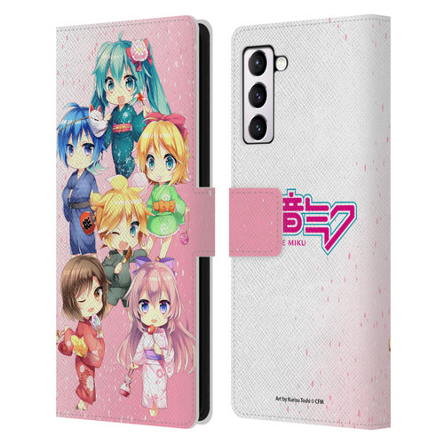 Hatsune Miku Virtual Singers Characters Leather Book Wallet Case Cover For Samsung Galaxy S21+ 5G