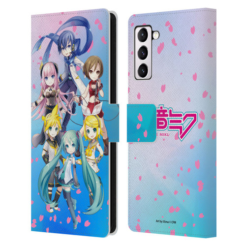 Hatsune Miku Virtual Singers Sakura Leather Book Wallet Case Cover For Samsung Galaxy S21+ 5G