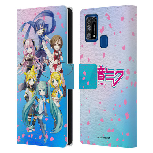 Hatsune Miku Virtual Singers Sakura Leather Book Wallet Case Cover For Samsung Galaxy M31 (2020)