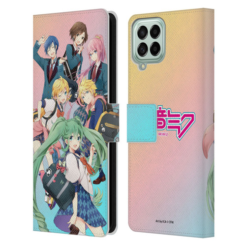 Hatsune Miku Virtual Singers High School Leather Book Wallet Case Cover For Samsung Galaxy M33 (2022)