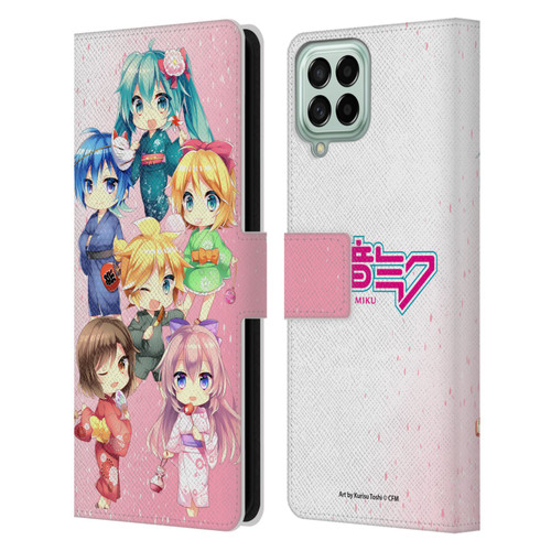 Hatsune Miku Virtual Singers Characters Leather Book Wallet Case Cover For Samsung Galaxy M33 (2022)