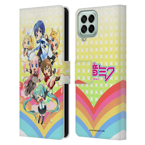 Hatsune Miku Virtual Singers Rainbow Leather Book Wallet Case Cover For Samsung Galaxy M33 (2022)