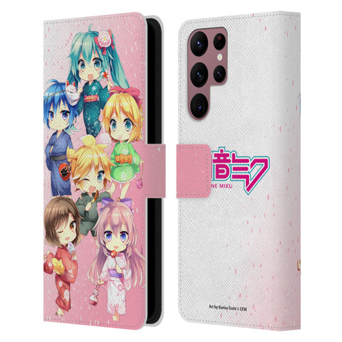Hatsune Miku Virtual Singers Characters Leather Book Wallet Case Cover For Samsung Galaxy S22 Ultra 5G