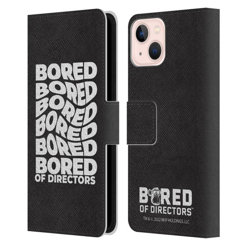 Bored of Directors Graphics Bored Leather Book Wallet Case Cover For Apple iPhone 13